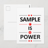 Fette Typografie Zitat Postkarte (Vorne/Hinten)