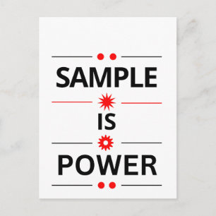 Fette Typografie Zitat Postkarte