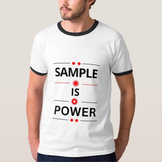 Fette Typografie Zitat T-Shirt (Vorderseite)