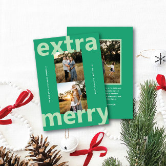 Fette typografische moderne Frohe Weihnachten Foto