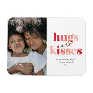 Fette Umarmungen und Küsse Foto Valentinstag Magnet