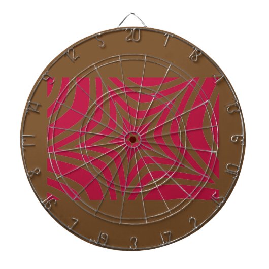Fette und helle rote und weiße Sterne in einem Vek Dartscheibe (vorne)