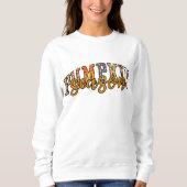 Fette Unizeitgeist-Pumpkin-Season-Herbstfarben Sweatshirt (Vorderseite)