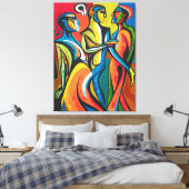 Fette Verbindungen - Abstrakte Leinwand Art (Insitu (Schlafzimmer))