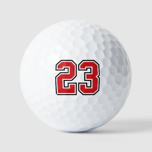 Fette Zahl 23 Golfball (Vorderseite)