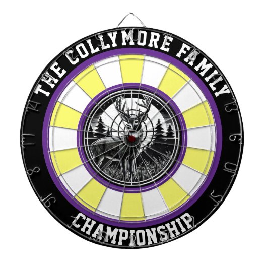 Fette Zielscheibe für Hirschdesign Dartscheibe (vorne)