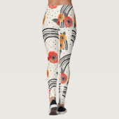 Fette Zitronenscheibenstreifen (2) Leggings (Rückseite)