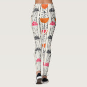 Fette Zitronenscheibenstreifen (4) Leggings (Rückseite)