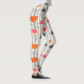 Fette Zitronenscheibenstreifen (4) Leggings (Rechts)