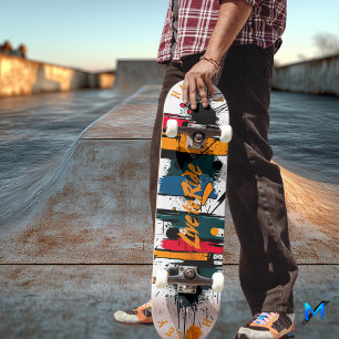Fetter abstrakter Pinselstrich - Live to Ride Desi Skateboard