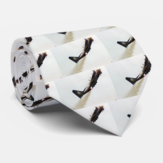 Fetter Albert-START DURCH DÜSENTRIEBWERKE blaue Krawatte (Gerollt)