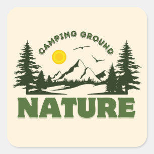 Fetter Camping / Outdoors Aufkleber Mach einen S
