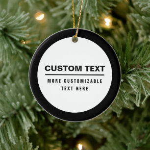 Fetter einfacher anpassbarer Textbaustein  Keramik Ornament