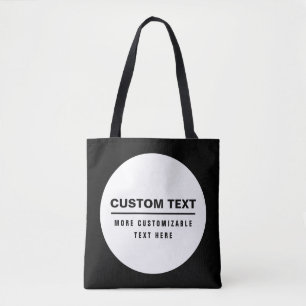 Fetter einfacher anpassbarer Textbaustein Tasche