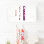 Fetter einfacher lila klassischer moderner Abschlu Banner (Insitu)