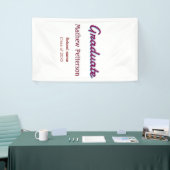 Fetter einfacher lila klassischer moderner Abschlu Banner (Messeveranstaltung)