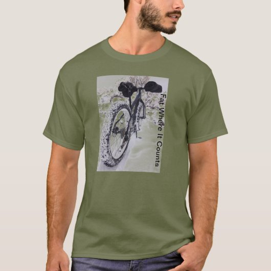 Fetter Fahrrad-Gebirgsfahrrad-T - Shirt (Vorderseite)
