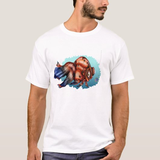 Fetter Goldfisch T-Shirt (Vorderseite)