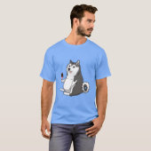 fetter Husky-Doge-Meme T-Shirt (Vorne ganz)