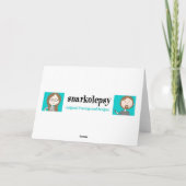 Fetter KinderLiebe-Kuchen Feiertagskarte (Rückseite)