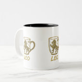 Fetter Löwe Zodiac Tasse (Vorderseite Links)