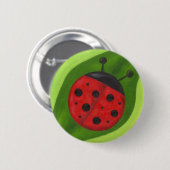 Fetter Marienkäferknopf Button (Vorne & Hinten)