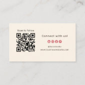 Fetter Markenfertiger Bakery-QR-Code Visitenkarte (Rückseite)