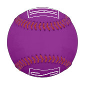 Fetter Moderner 3 Anfangsbuchstaben Monogramm | We Baseball (Rückseite)