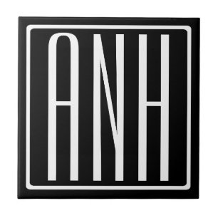 Fetter Moderner 3 Anfangsbuchstaben Monogramm We Fliese