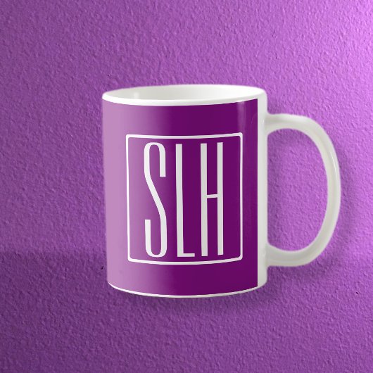 Fetter moderner 3 Anfangsbuchstaben Monogramm | We Kaffeetasse