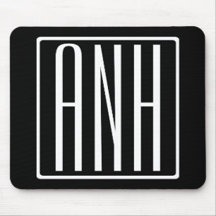 Fetter Moderner 3 Anfangsbuchstaben Monogramm We Mousepad