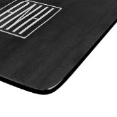 Fetter Moderner 3 Anfangsbuchstaben Monogramm | We Schneidebrett (Ecke)