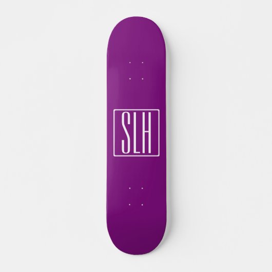 Fetter Moderner 3 Anfangsbuchstaben Monogramm | We Skateboard (Vorne)