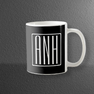 Fetter Moderner 3 Anfangsbuchstaben Monogramm We Tasse