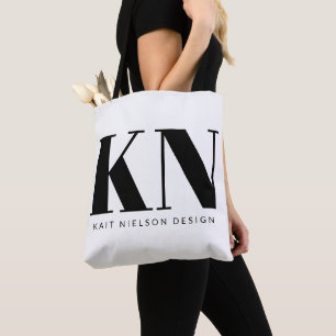Fetter moderner Monogramm-Name kundenspezifisch Sc Tasche