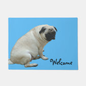 Fetter Mops Fußmatte (Vorderseite)