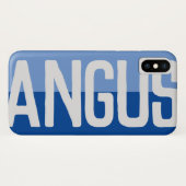 Fetter Name-Design. Case-Mate iPhone Hülle (Rückseite (Horizontal))