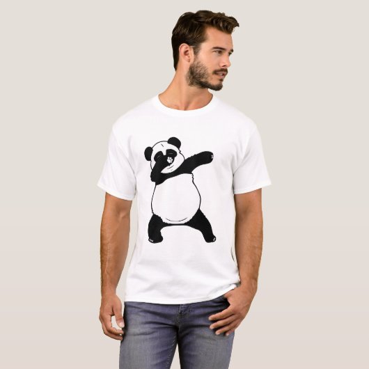 Fetter Panda-betupfender Tanz T-Shirt (Vorne ganz)