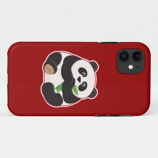 Fetter Panda Case-Mate iPhone Hülle (Rückseite (Horizontal))