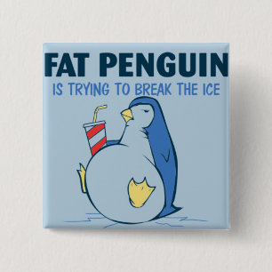 Fetter Penguin-Eisbrecher-Flair Button