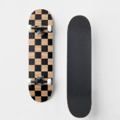 Fetter quadratischer Schachbrett-Skateboard-Deck-D Skateboard (Vorderseite)