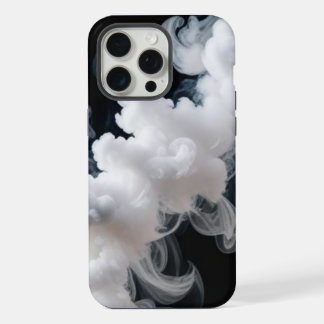 Fetter Rauch wirbelt auf Schwarz – Handyhülle iPhone 15 Pro Max Hülle