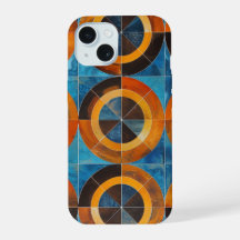Fetter Retro-Geometrischer-Kreise-Handyhülle