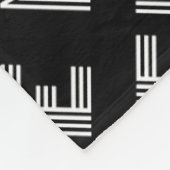 Fetter Retro-moderner Name oder Wortmuster Fleecedecke (Ecke)
