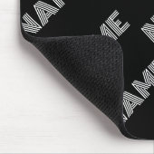 Fetter Retro-moderner Name oder Wortmuster Mousepad (Ecke)