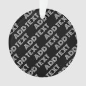 Fetter Retro-moderner Name oder Wortmuster Ornament (Vorderseite)