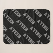 Fetter Retro-moderner Name oder Wortmuster Sherpadecke (Vorderseite (Horizontal))
