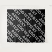 Fetter Retro-moderner Name oder Wortmuster Wandteppich (Vorderseite (Horizontal))