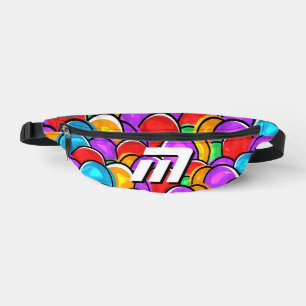 Fetter Retro-Wellen-Pop-Art-Personalisierter-Trage Bauchtasche