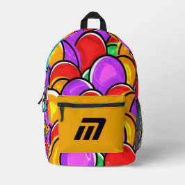 Fetter Retro-Wellen-Pop-Art-Rucksack mit individue Bedruckter Rucksack